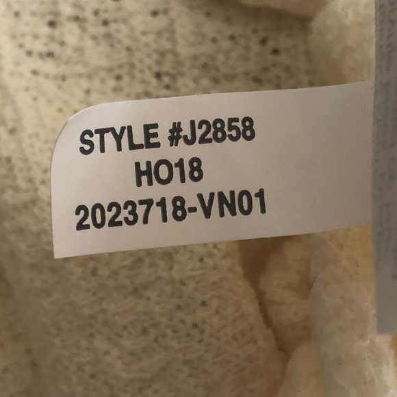 MADEWELL Texture and Thread Surplice Wrap Tie Top Cream Medium - Picture 9 of 11